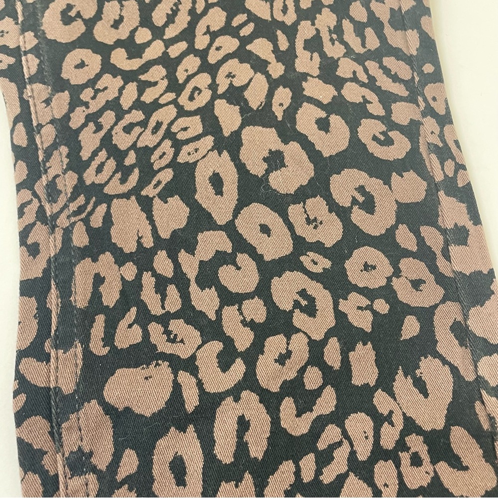 Sanctuary Brown Leopard Cropped Pant Size 27 - Picture 10 of 13